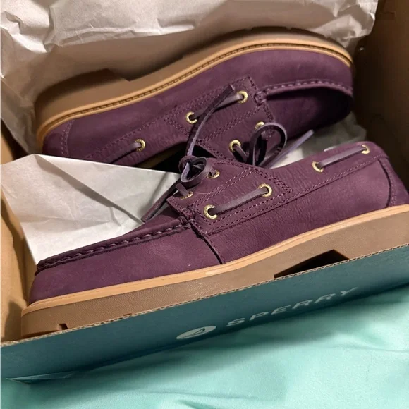 Sperry Women's Burgundy Loafers - Picture 3 of 5